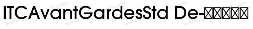 ITCAvantGardesStd De字体转换